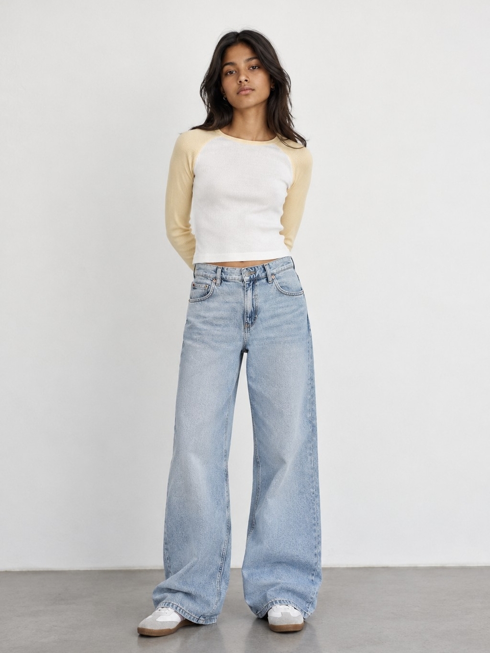 Urban Kids Girls 14/16 Straight Leg Jeans Light Wash High Rise Y2K Denim